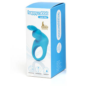 Ерекційне кільце Happy Rabbit Rechargeable Mock Ring Blue, фото 2