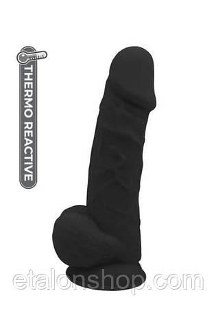 Фаллоімітатор Термоактивний REAL LOVE 8.5, Black, фото 2