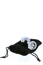 DT21786 Анальний корок із каменем GLEAMING LOVE SILVER PLUG MEDIUM, фото 2