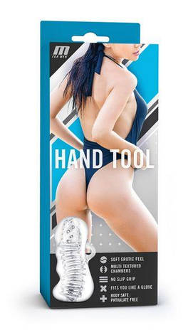 Мастурбатор із ручкою M FOR MEN HAND TOOL CLEAR, фото 2