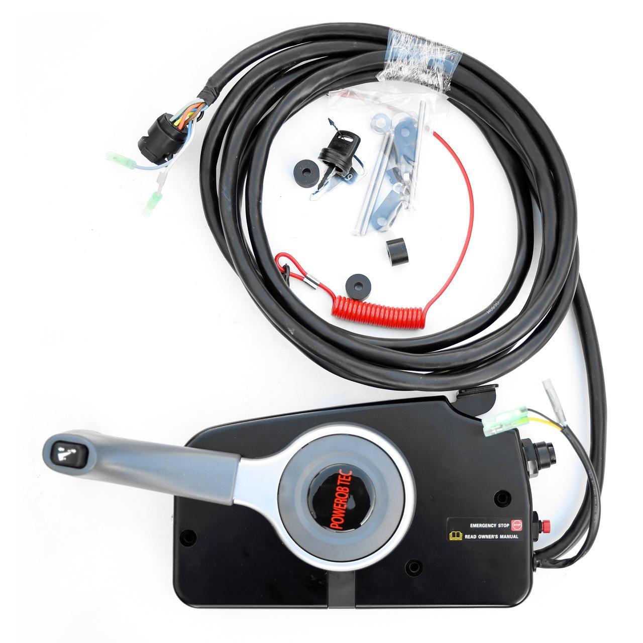 Командер для 2-тактного мотора Suzuki з кабелем Powerob Tec 67200-99E56. Купити дистанцію для мотора Сузуки, фото 1