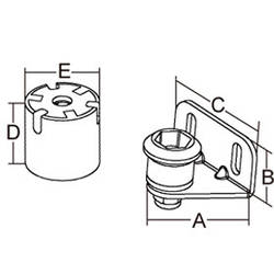 Фіксатор люка 8kg/17lb 0307423 Marinetown