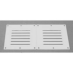 Решітка вентиляційна, білий пластик 118X256MM С14401W