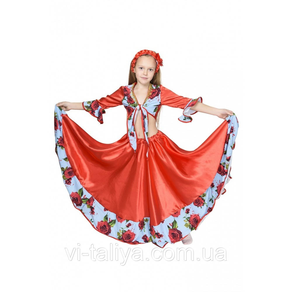Карнавальний костюм для дівчаток Циганка, циганочка, фото 1