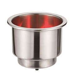 Стаканотримач неіржавка сталь з LED-підсвіткою червона ААА 54099-02RD