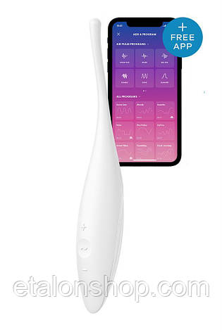 T360185 Вібратор з цілеспрямованою стимуляцією Satisfyer Twirling Joy White, фото 2