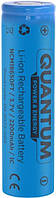 Акумулятор літій-іонний Quantum Li-ion NCM18650, 2200mAh, 1С, 1шт/уп