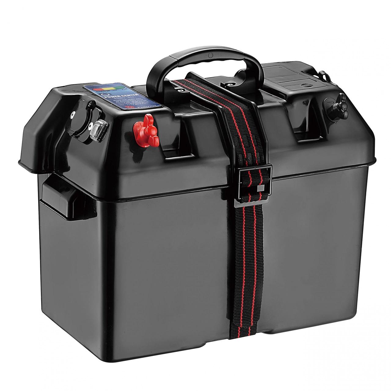 Ящик акумуляторний із зарядкою USB Easterner C11517-1. Купити ящик для акумулятора з вимикачами 60 А + 10 А, фото 1