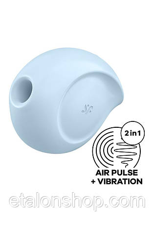 Вакуумний кліторальний стимулятор 2 в 1 Satisfyer Sugar Rush Blue, фото 2