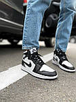 Чоловічі кросівки Nike Jordan Black/White (чорно-білі) модні повсякденні кроси J003 Найк топ, фото 3