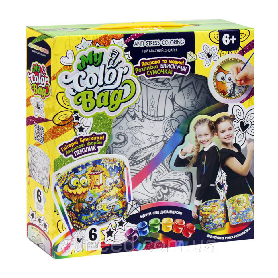 Комплект для творчості "My Color Bag" mCOB-01-01-05U Укр (Сови 1), фото 1