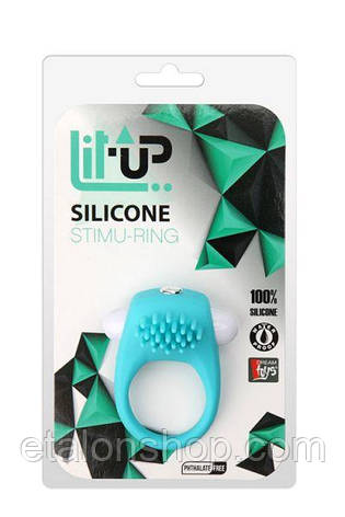 Ерекційне кільце LIT-UP SILICONE STIMU RING 5 BLUE, фото 2