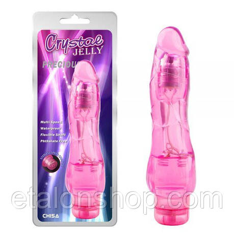 Вібромасажер Crystal Jelly Precious, Pink, фото 2