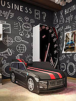 Дитяче ліжко PREMIUM у вигляді авто BMW 180*80 см з матрацом, безкоштовна доставка