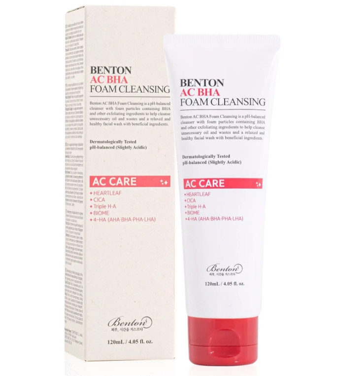 Benton AC BHA Foam Cleansing - Гель-пінка з саліциловою кислотою , 120 мл