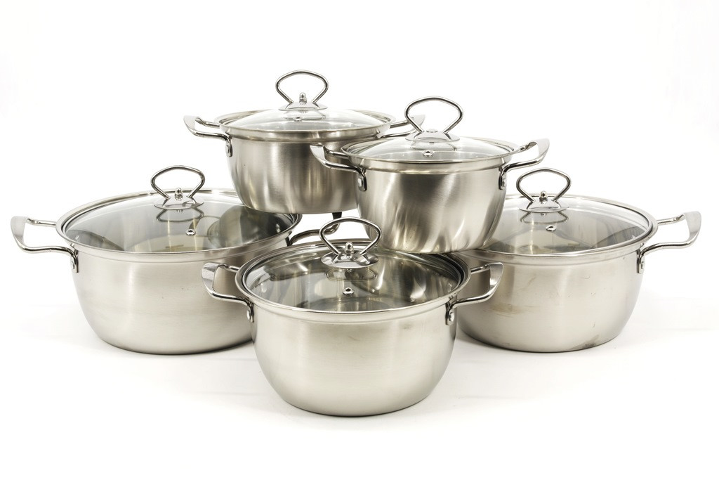 Набір каструль JIAFU 5 шт. з кришками (516 JF)