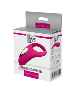 Ерекційне кільце RINGS OF LOVE COUPLES ENHANCER MAGENTA, фото 2