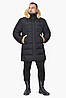 Зимова чоловіча куртка трендова чорна великого розміру модель 53900 (КЛАД ТІЛЬКИ 56(3XL)), фото 3