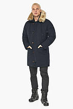Трендова серо-сійська чоловіча куртка на зиму модель 58555 50 (L) 52 (XL), фото 2