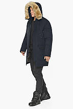 Трендова серо-сійська чоловіча куртка на зиму модель 58555 50 (L) 52 (XL), фото 3