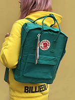 Міський рюкзак Fjonellrent Kanken Classic (зелений) PD4733 якісний гвинтовий з ручками на 16 г топ