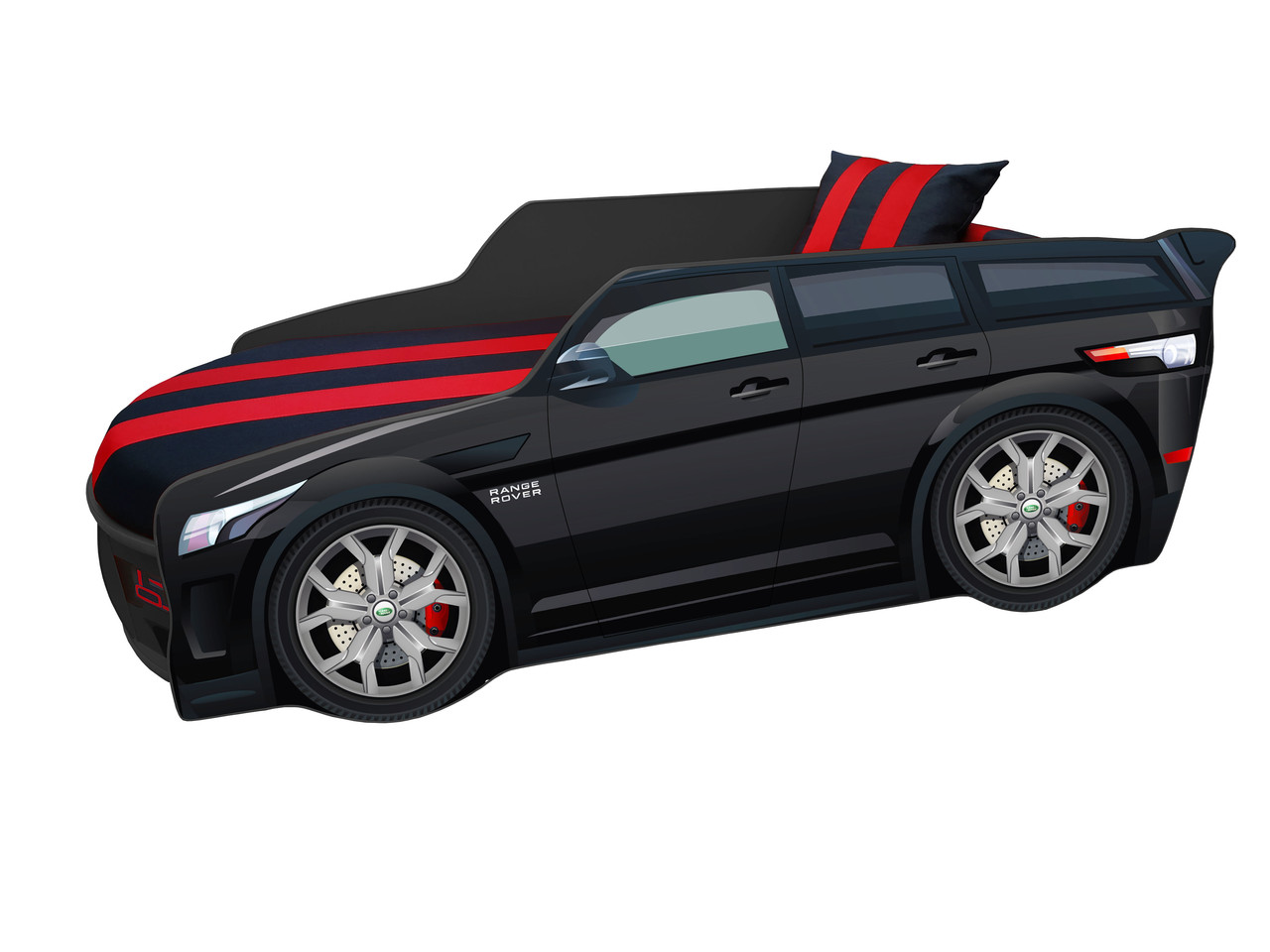 Дитяче ліжко PREMIUM у вигляді авто RANGE ROVER 180*80 см з матрацом, безкоштовна доставка