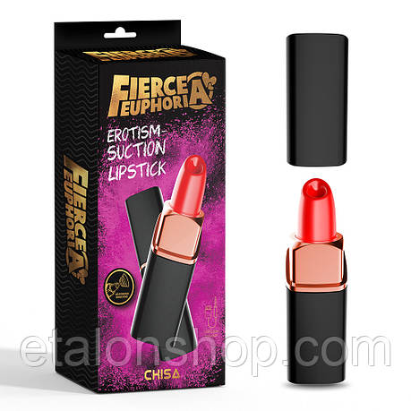 Вакуумний стимулятор клітора у формі помади Chisa Fierce Euphoria Erotism - Suction Lipstick C, фото 2