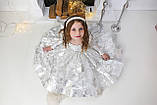 Дитяча сукня біло-срібного кольору на зріст 128-134 см, фото 4