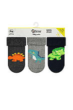 Махрові шкарпетки для новонароджених оптом TM BROSS р.12-18 міс (19-21 )