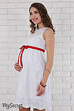 Святковий сарафан для вагітних Infiniti SF-26.032 білий, фото 3