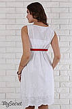 Святковий сарафан для вагітних Infiniti SF-26.032 білий, фото 4