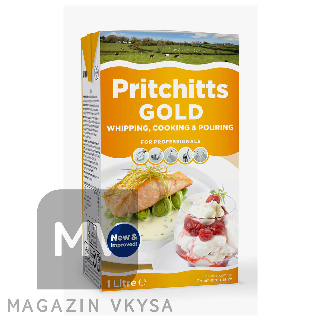 Сливки кулинарные Pritchitts Gold 1л 34%(Притшитс голд) - фото 1 - id-p1681602129