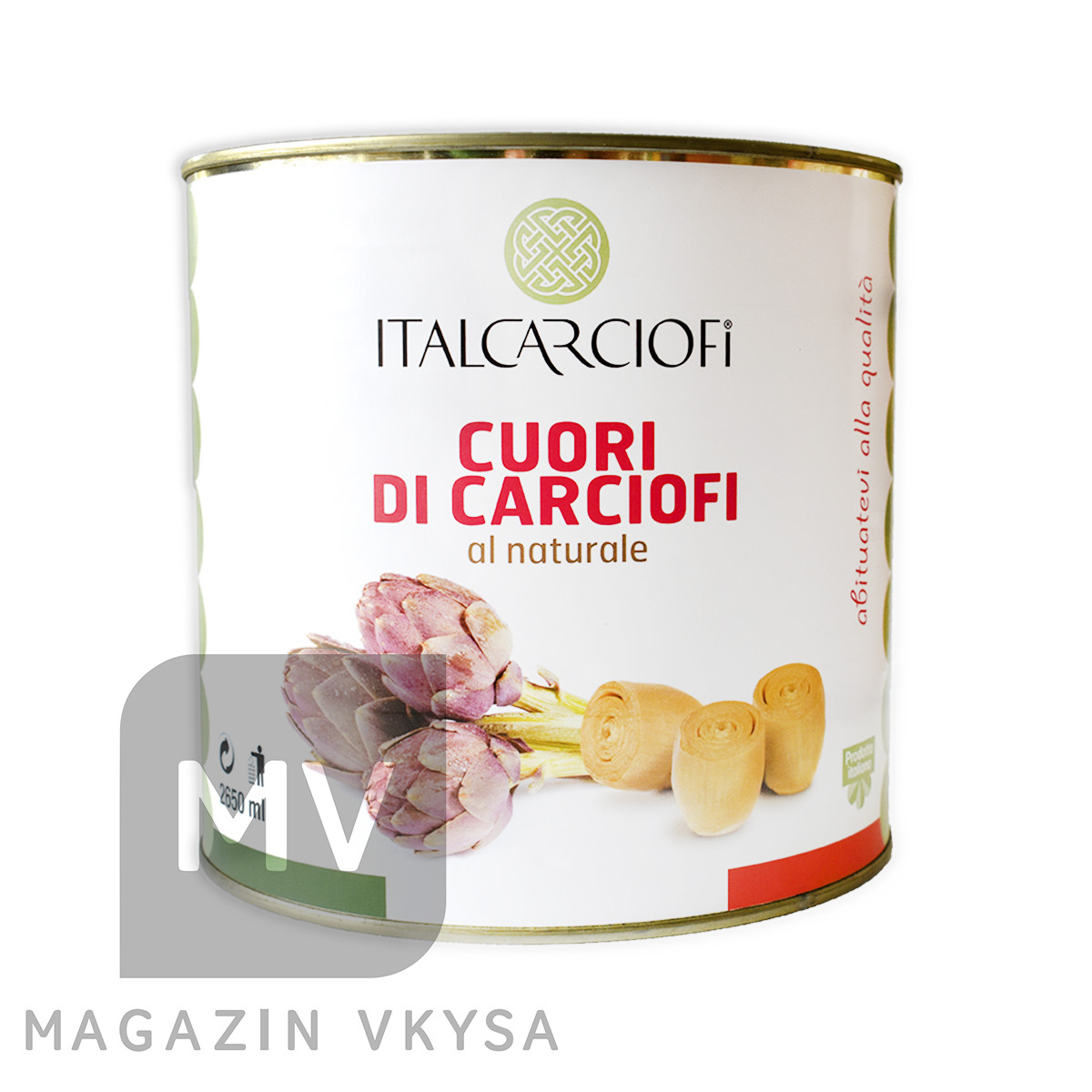 Артишок цілий у власному соку TM Italcarciofi 2.65 кг