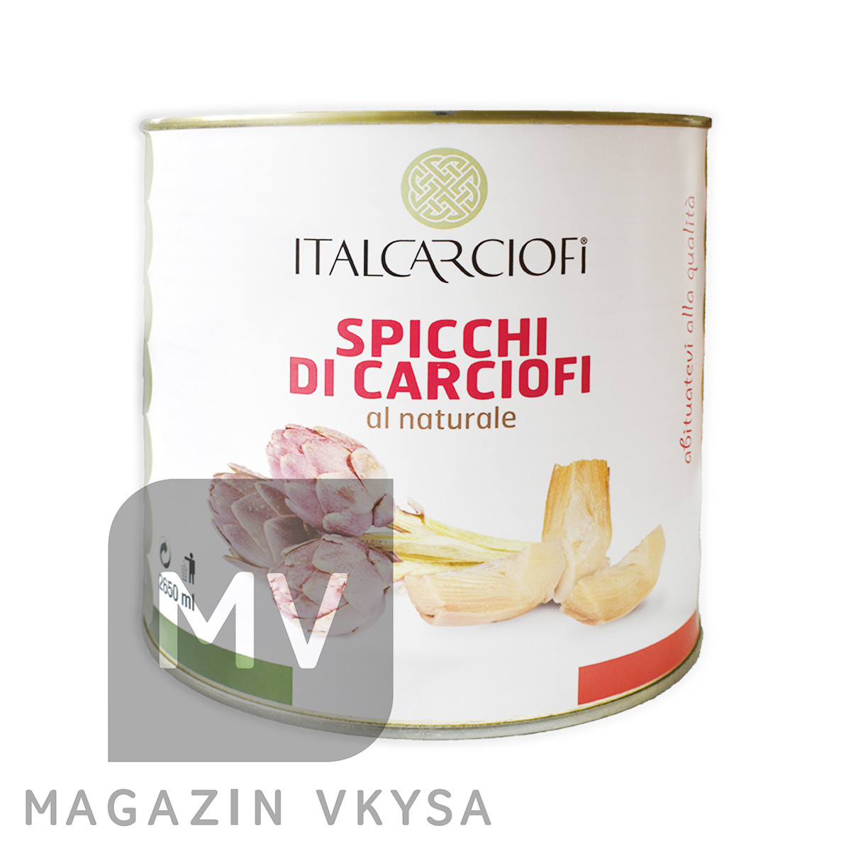 Артишок різаний у власному соку TM Italcarciofi 2,5 кг