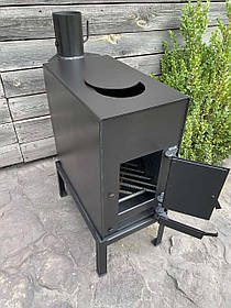 Піч-буржуйка 4мм з варильною поверхнею