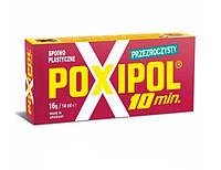 POXIPOL*10min Inoxstore епоксидний клей (червоний, для пластмаси)