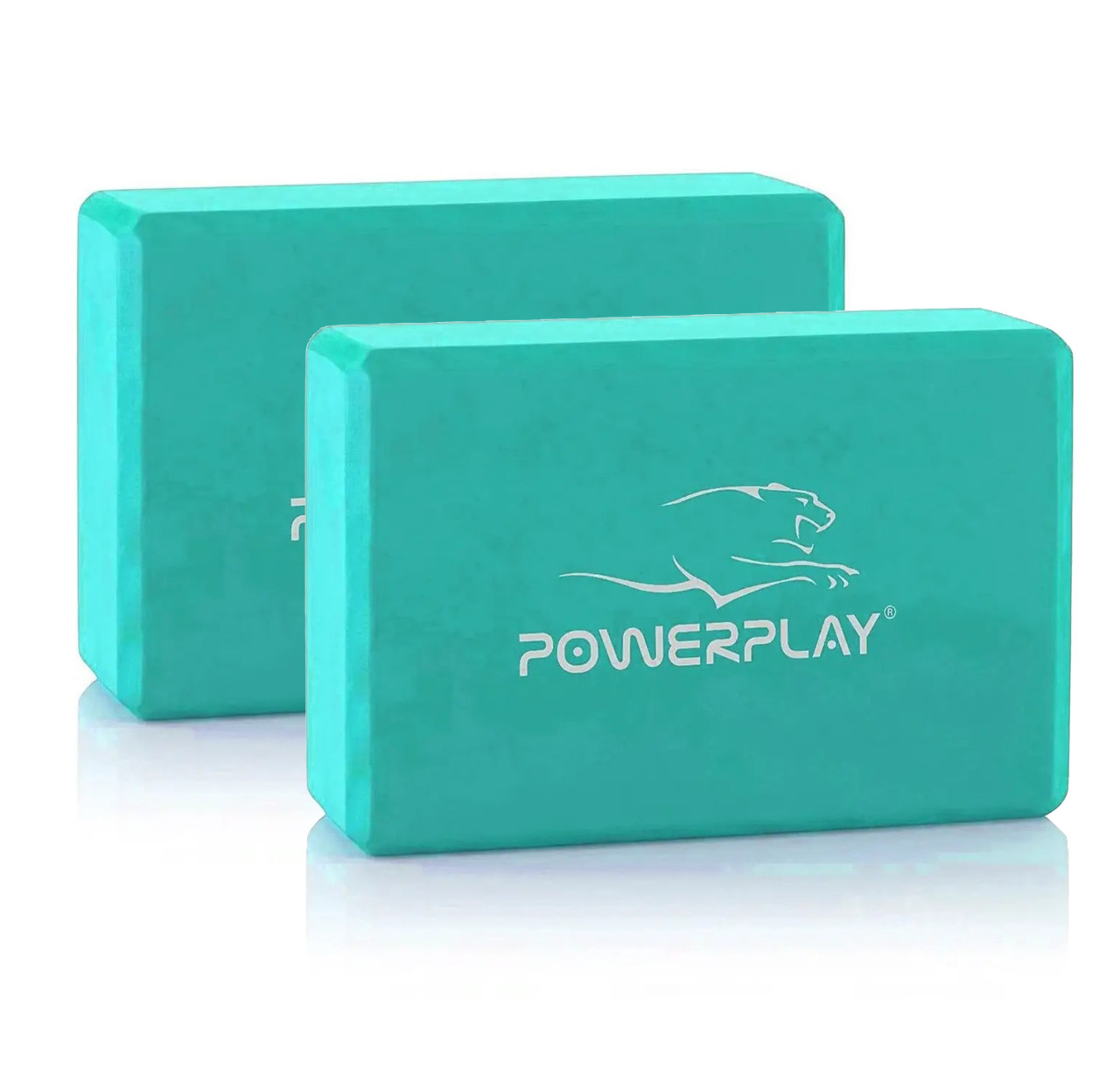 Блок для йоги 2 шт (пара) PowerPlay 4006 Yoga Brick EVA Мятні