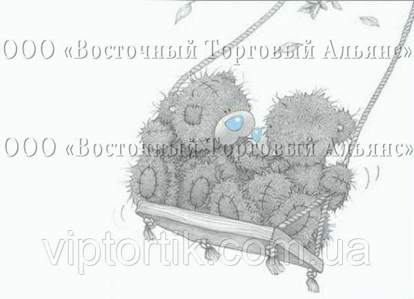 Друк їстівного фото — А4 — Вафельний папір — Тедді No4