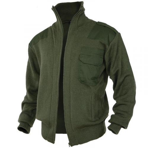 Светр з високим горлом на блискавці Mil-Tec Olive 10820001, фото 1