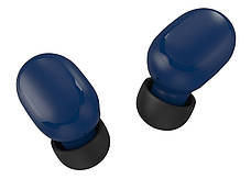 Навушники вакуумні безпровідні з мікрофоном ERGO BS-520 Twins Bubble Bluetooth в кейсі Синій, фото 6