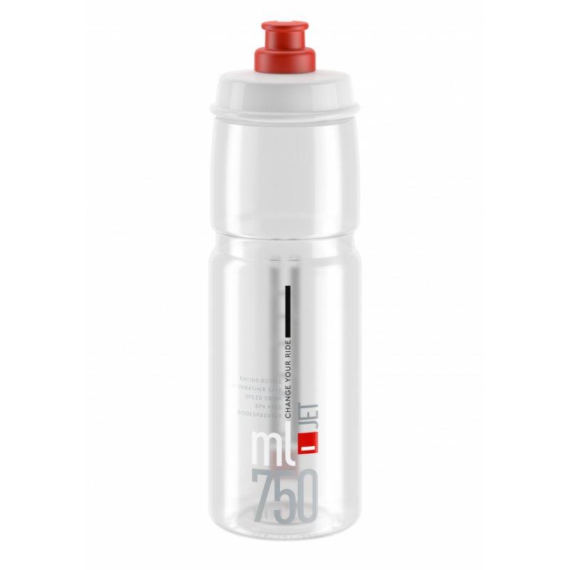 Фляга ELITE JET прозора з червоним лого 750ml