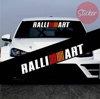 Смуга на лобове скло автомобіля Mitsubishi, смуга — Ralli ART