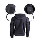 Тактична толстовка чорна з капюшоном Mil-Tec худі 11472302-М, фото 2