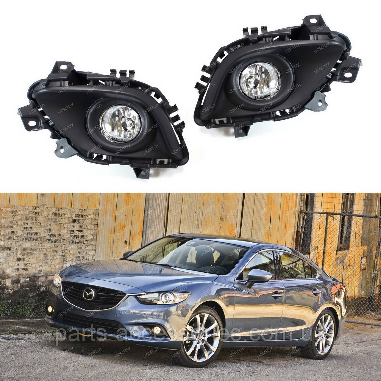 Mazda 6 2014-2016 Протитуманні фари туманки решітки в бампер передній