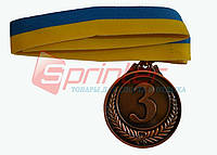 Медаль 6,5(3 место) PF-3 с лентой
