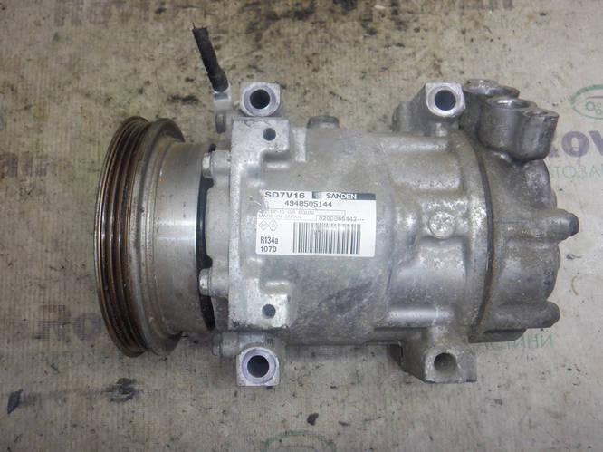 Компрессор кондиционера (1,6 MPI 8V) Renault SANDERO STEPWAY 2008-2012 ...