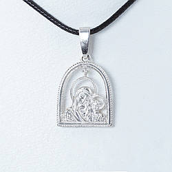 Срібна підвіска із зображенням ікони Казанської божественної матері, вага 3,3 г, 41772 (1)