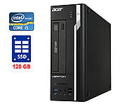 ПК Acer Veriton/Core i5-4570 4 ядра по 3.2 - 3.6 GHz/ 8GB DDR3/120GB SSD/ HD Graphics 4400 / DVD-RW / Win 7