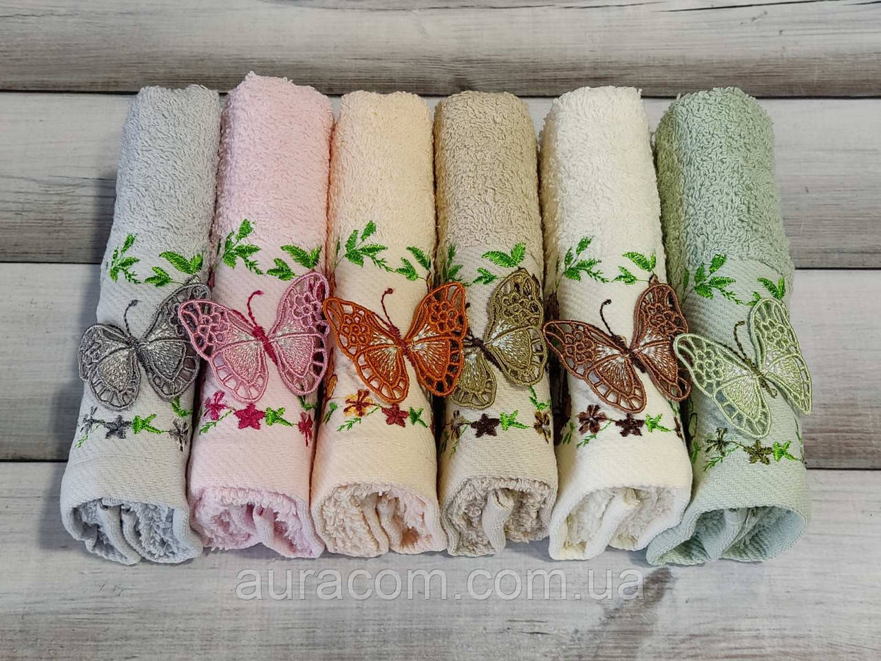 Упаковка кухонних рушників з вишивкою та аплікацією, Туреччина, фото 1