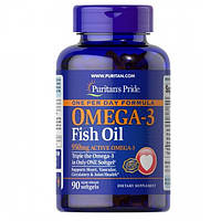 Triple Strength Omega-3 Fish Oil 1400мг Puritan's Pride (90 капсул)